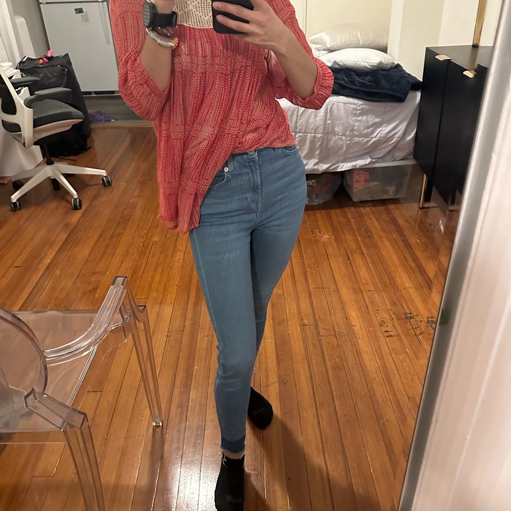 7 For All Mankind Light Blue Skinny Jeans